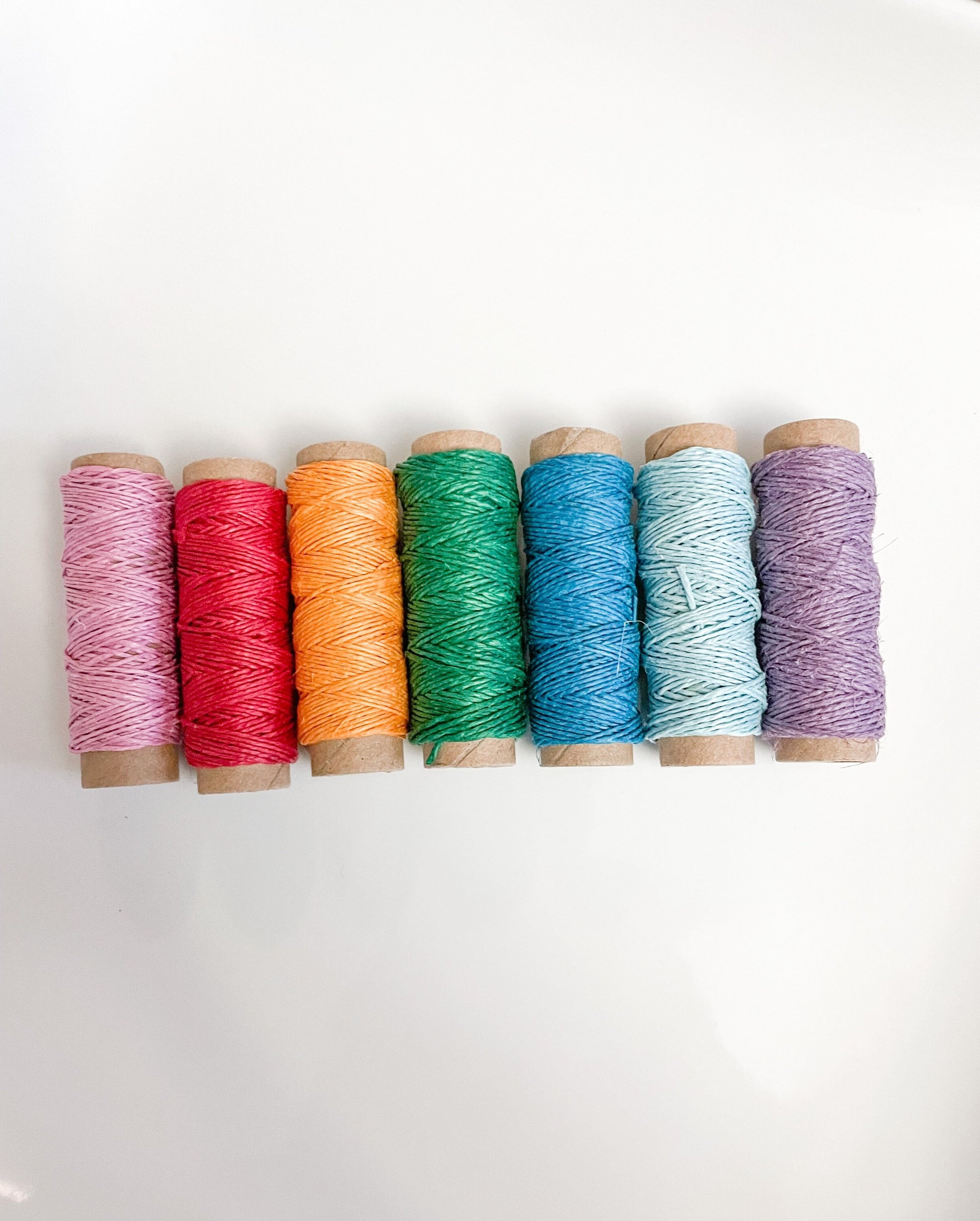 Build Your Own Variety Pack - 3 Spools of Hemp Cord In Assorted Colors - Full Spools of 29 Feet of .5mm Cord