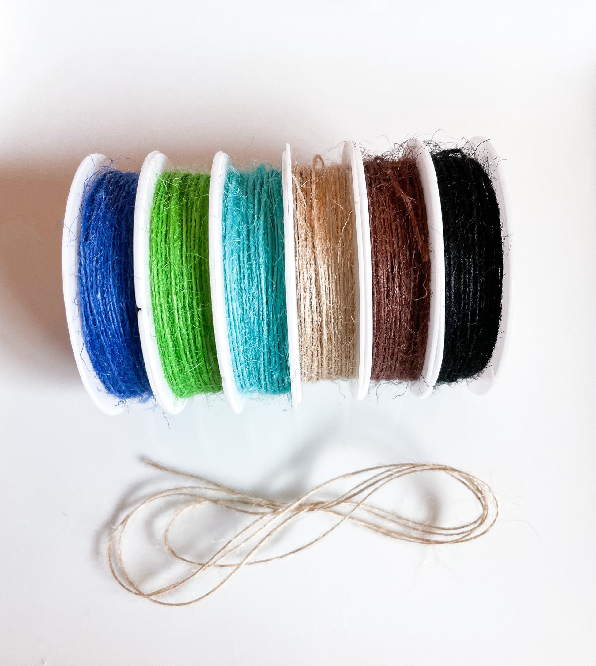Spool of 5 yards of Assorted Color 1mm Jute Cord String