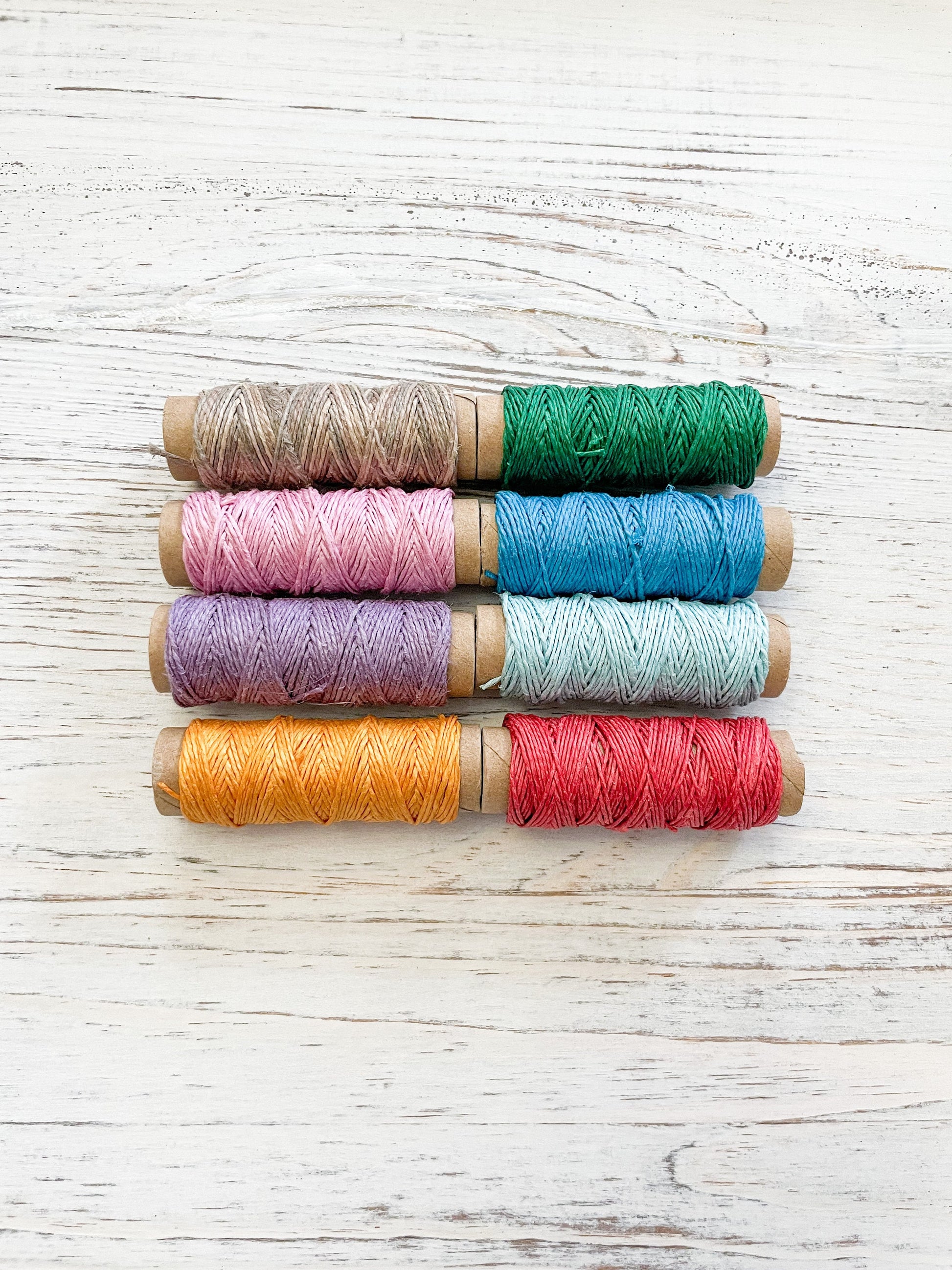 Build Your Own Variety Pack - 3 Spools of Hemp Cord In Assorted Colors - Full Spools of 29 Feet of .5mm Cord